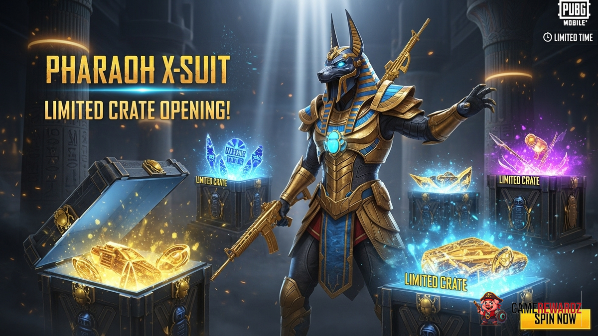 PUBG Mobile’s INSANE Pharaoh X-Suit is Back! Limited Crate Opening!